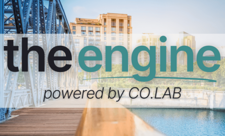 CO.LAB's "The Engine" Newsletter Logo