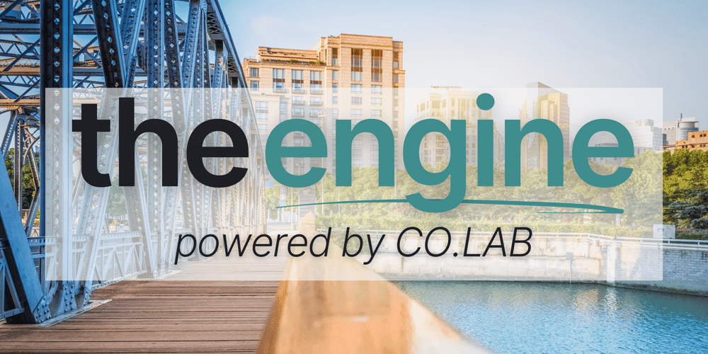 CO.LAB's "The Engine" Newsletter Logo
