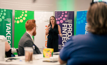 Amy Good teaching a lunch and learn at the Nashville Entrepreneur Center.