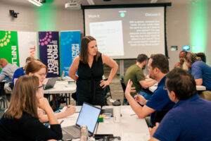 Amy Good hosts a Lunch and Learn at the Nashville Entrepreneur Center. 