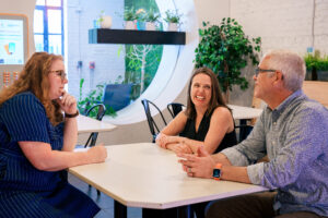 Amy Good and her EyeCandy Creative co-founder at the Nashville Entrepreneur Center. 