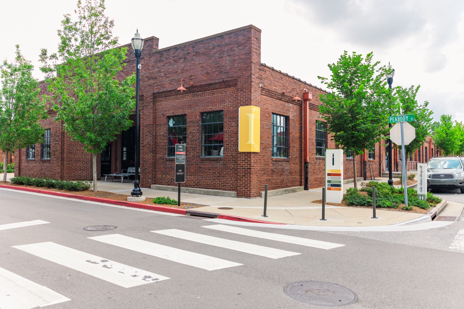 The Nashville Entrepreneur Center building at the corner of Peabody Street