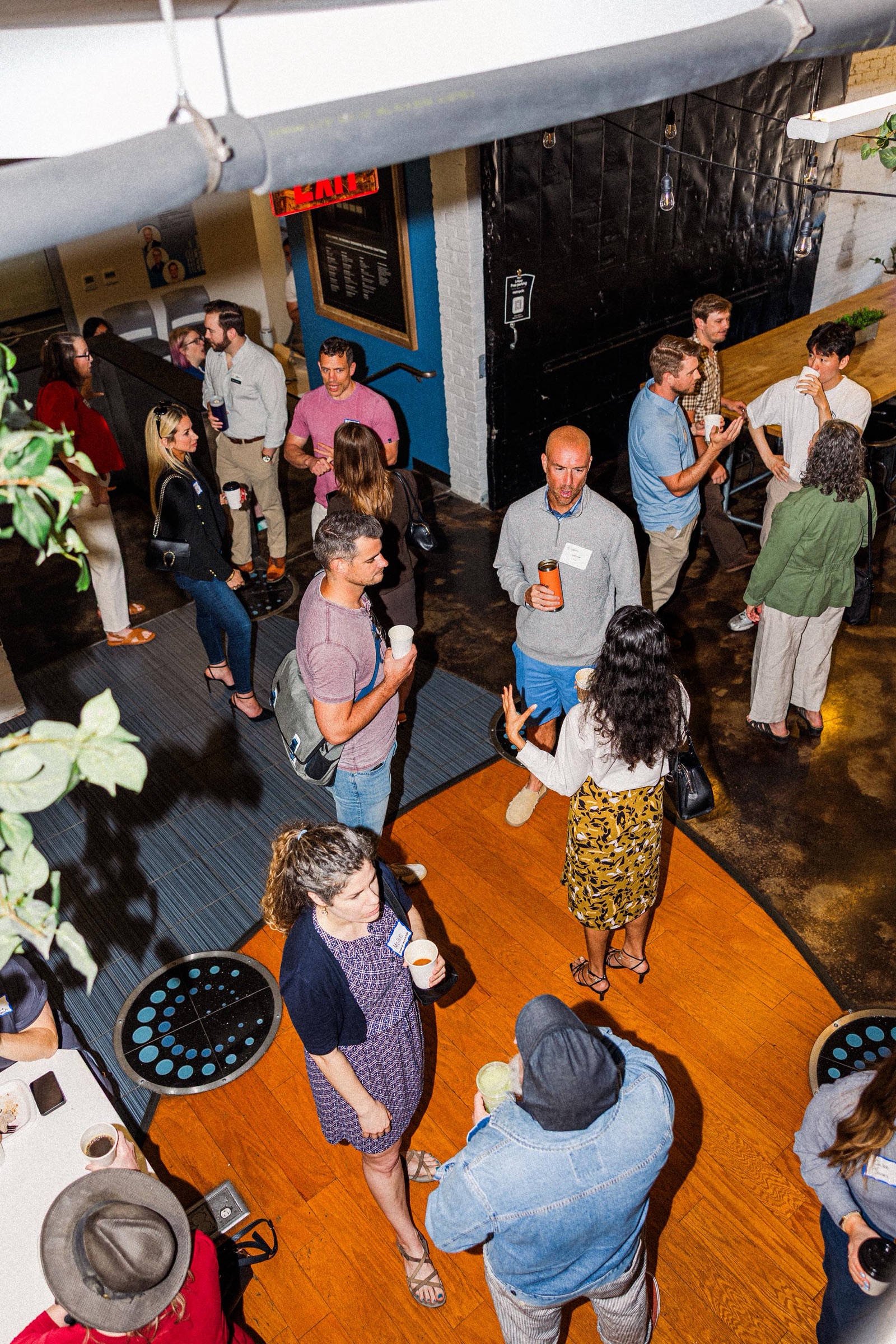 The EC full of members during an event in the historic Trolley Barns