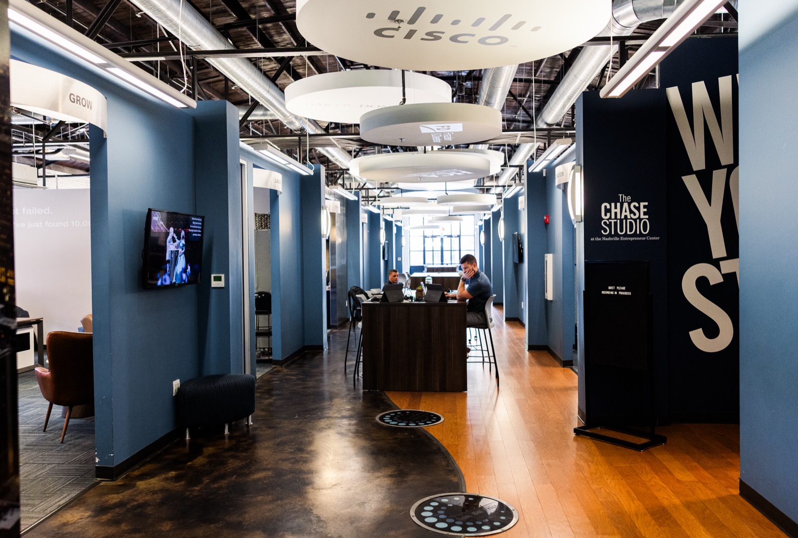 The member area hallway inside the Nashville Entrepreneur Center